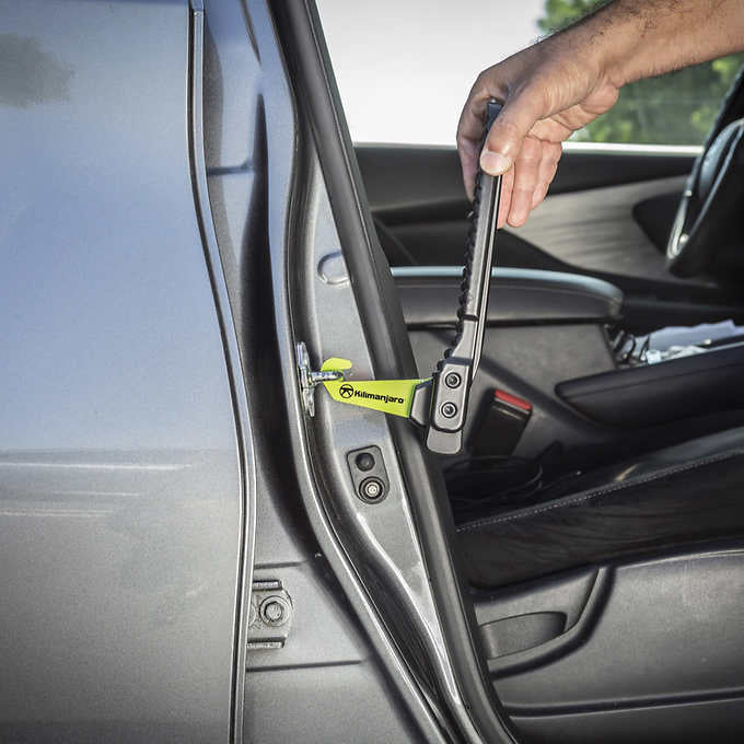 2 Piece Car Door Latch Utility Step with Emergency Glass Breaker
