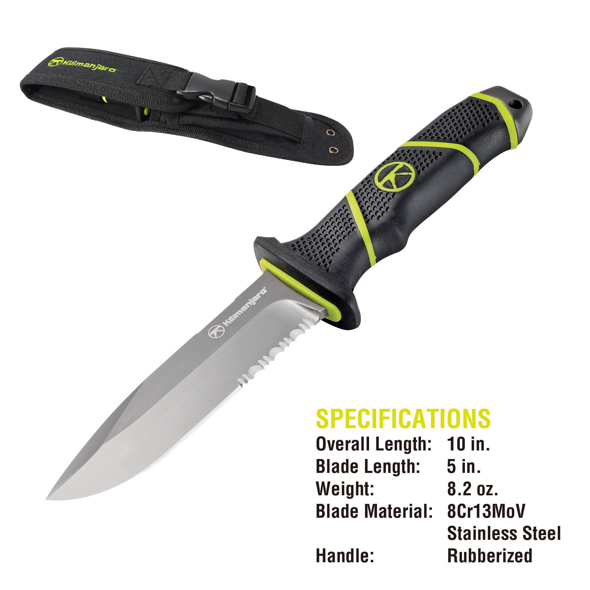 Kibo 10 in. Fixed Blade Knife