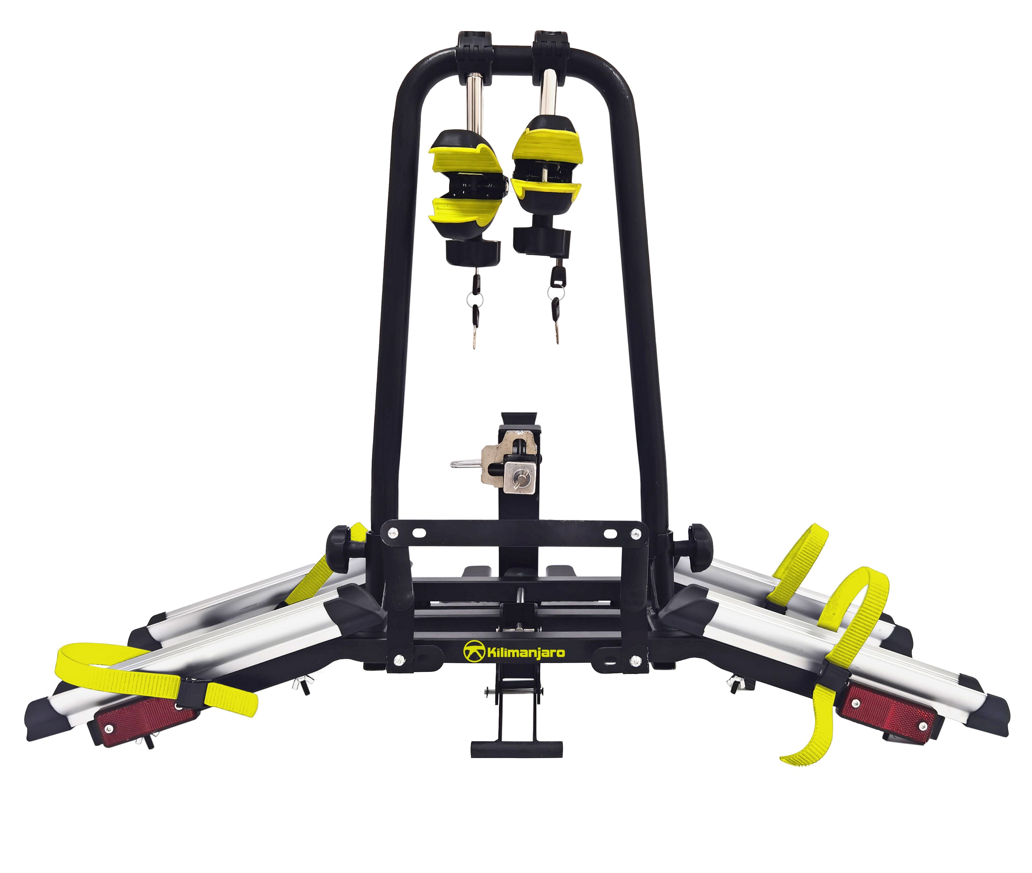 2 Bike Hitch Mounted Platform Rack