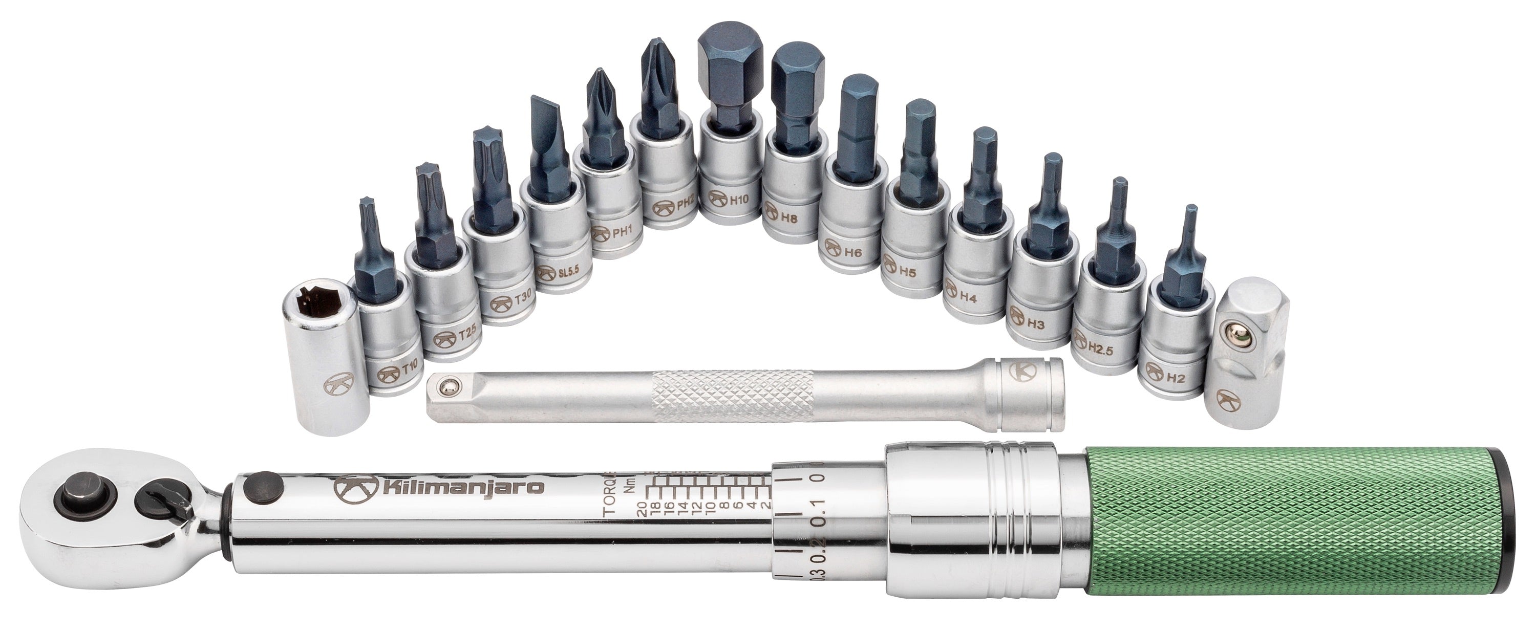 Click Torque Wrench Set 1/4-Inch Drive -2 to 20 NM