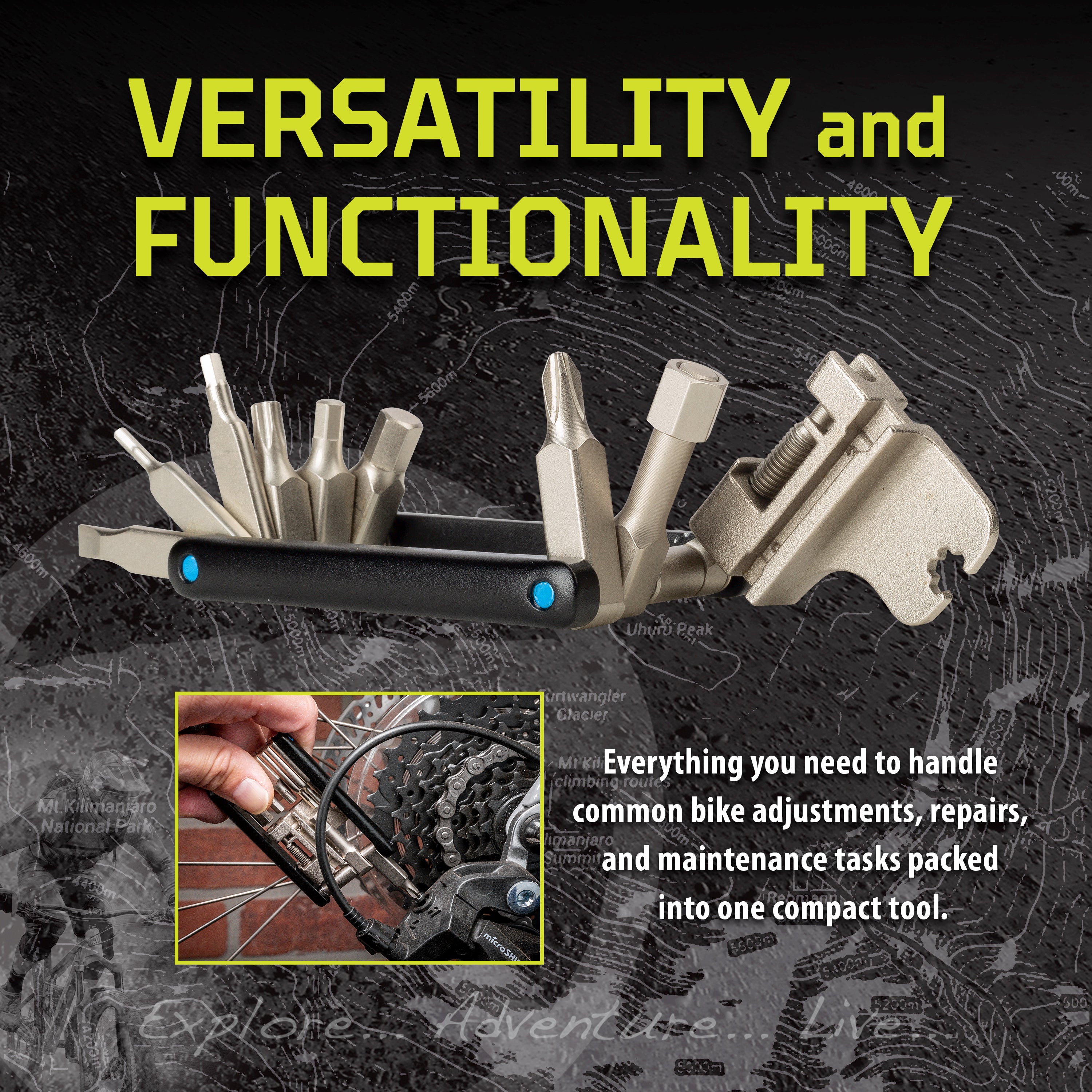 16-in-1 Folding Bicycle Multi-Tool