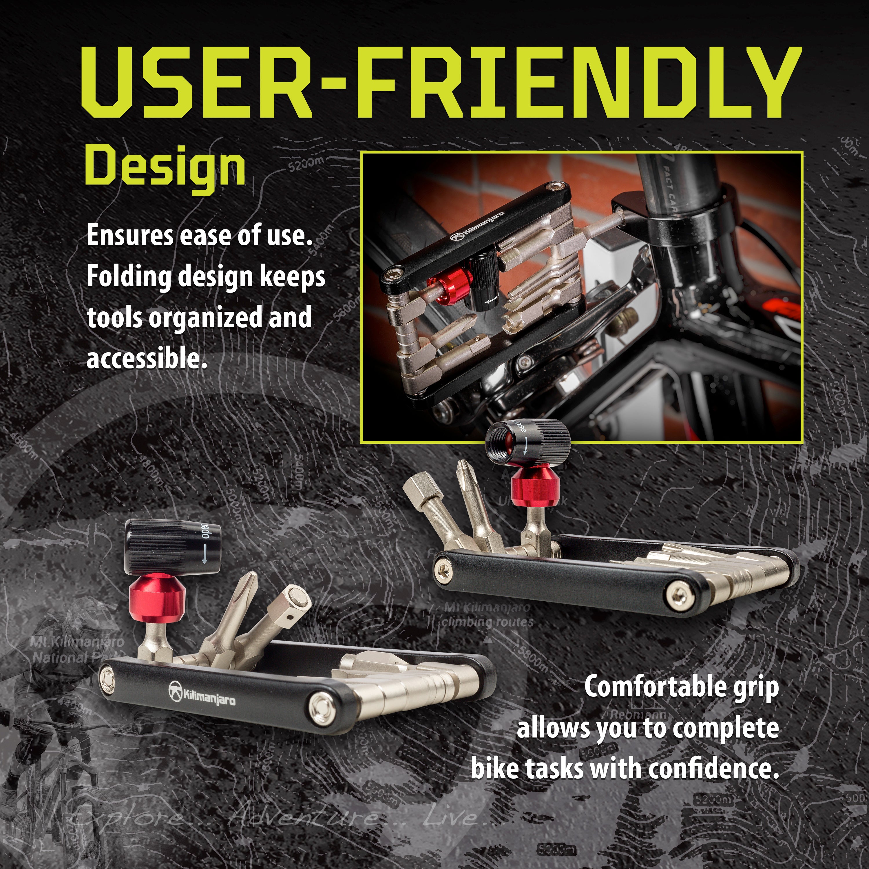 12-in-1 Folding Bicycle Tool