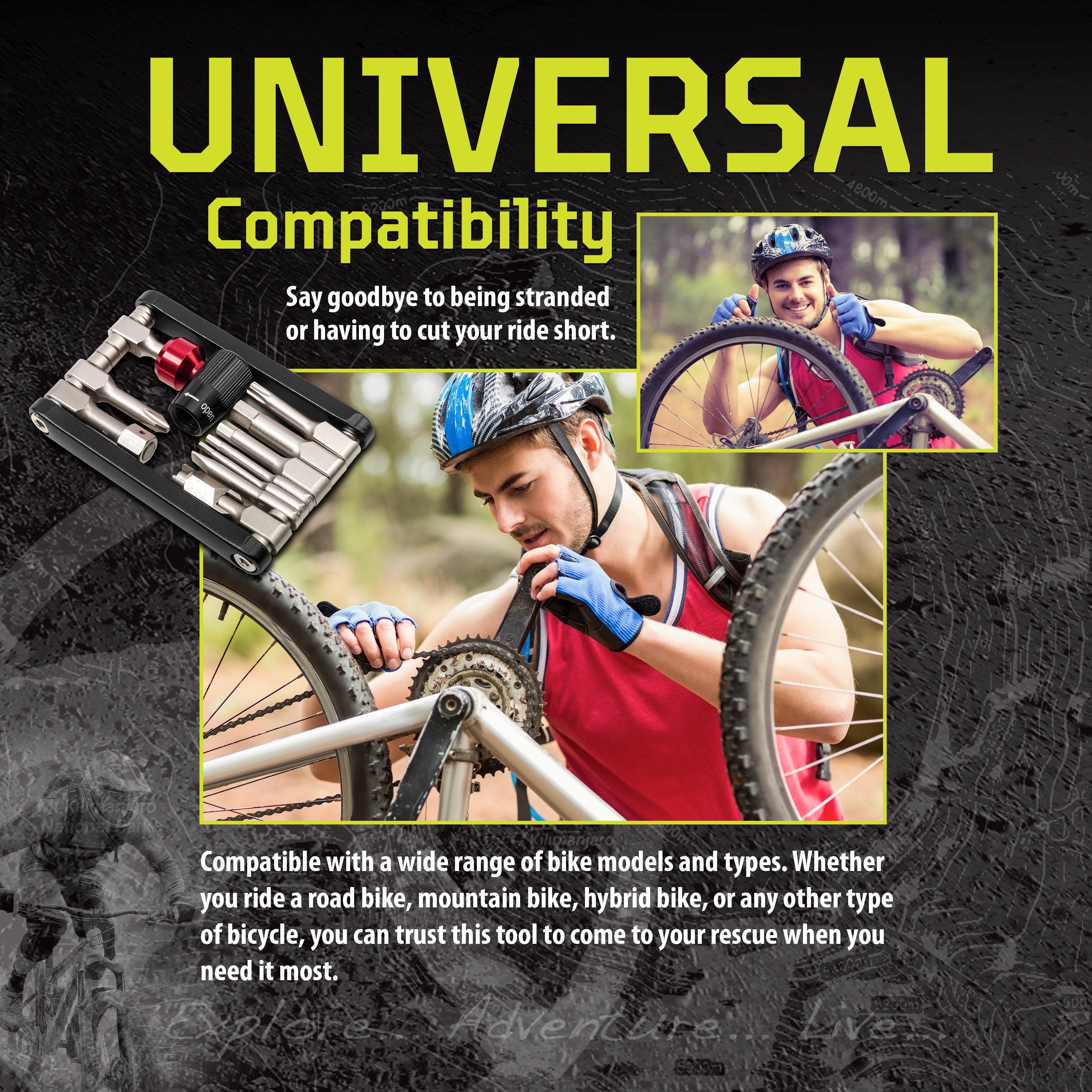 12-in-1 Folding Bicycle Tool
