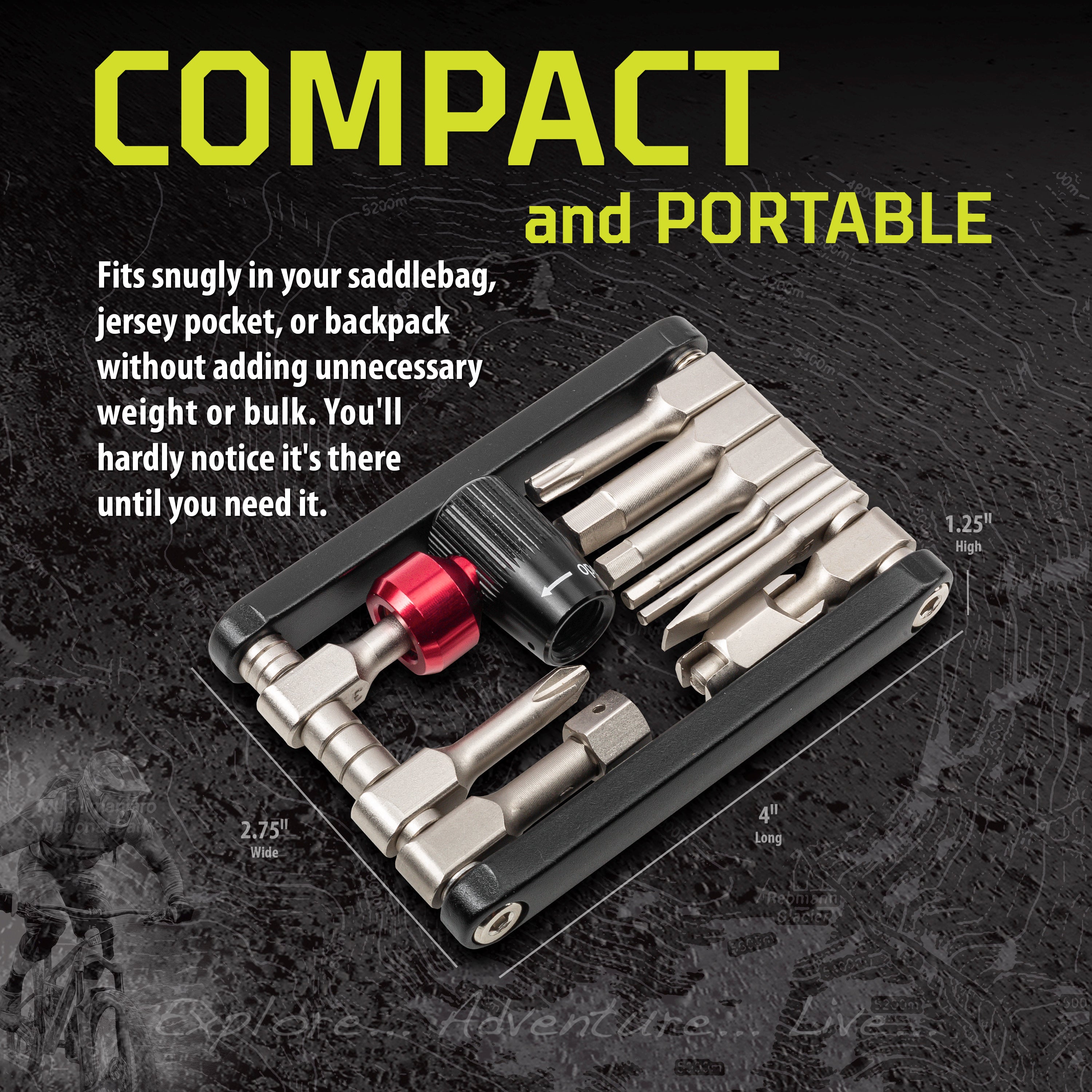 12-in-1 Folding Bicycle Tool