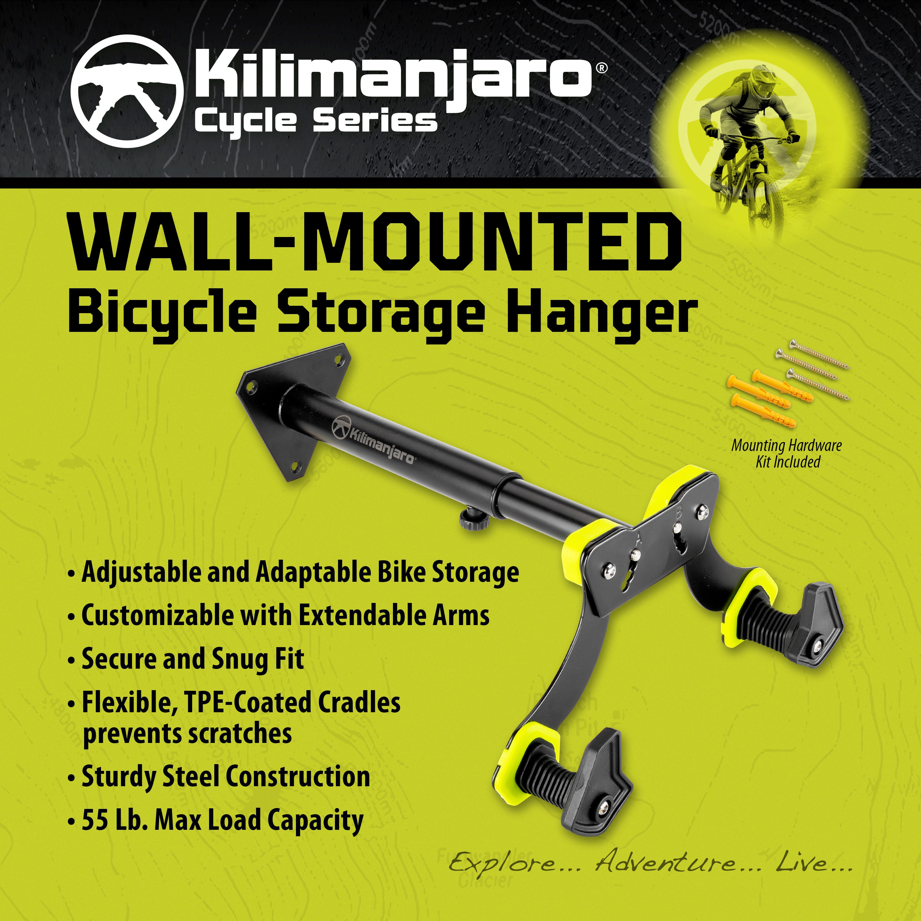 Wall Mount Bicycle Garage Storage