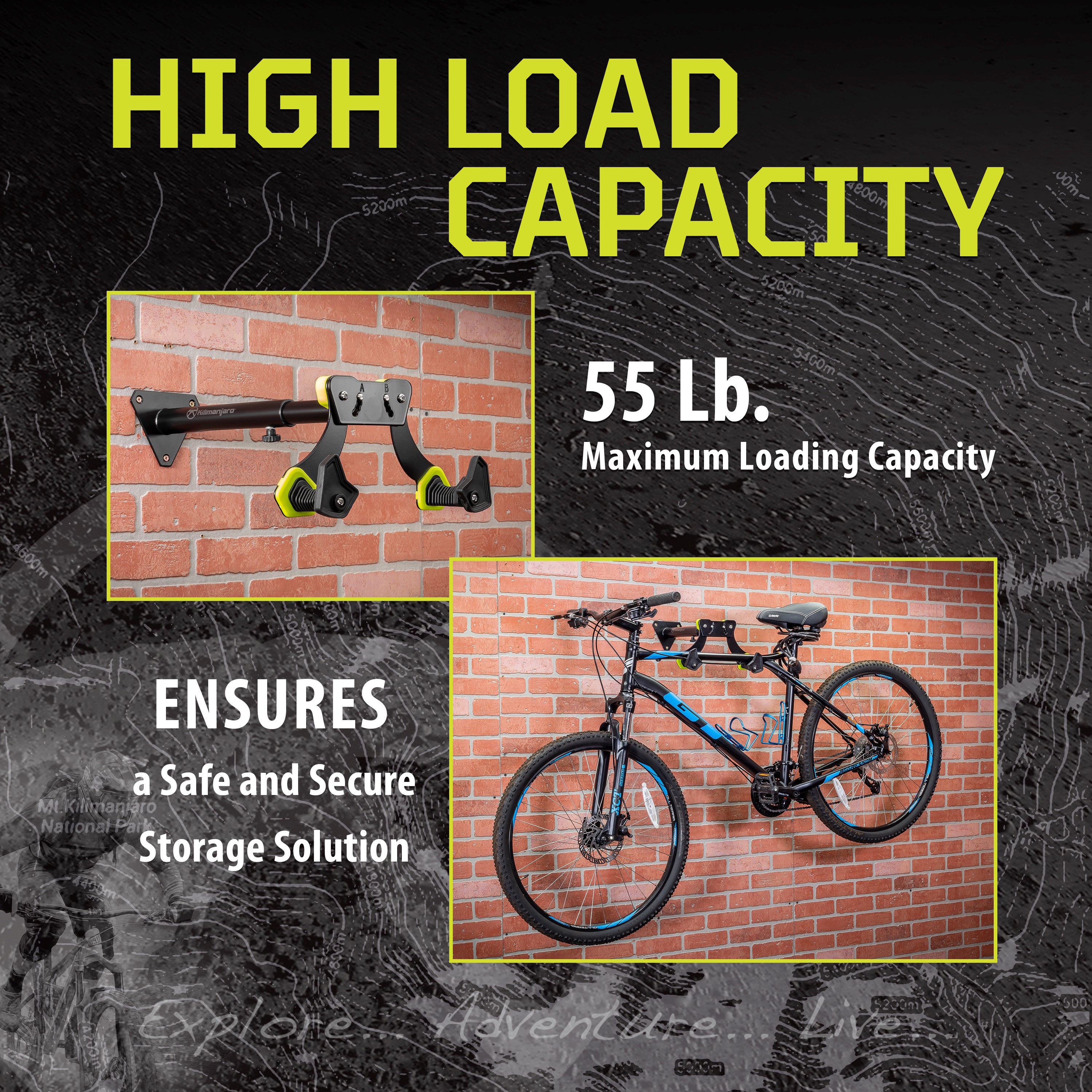 Wall Mount Bicycle Garage Storage