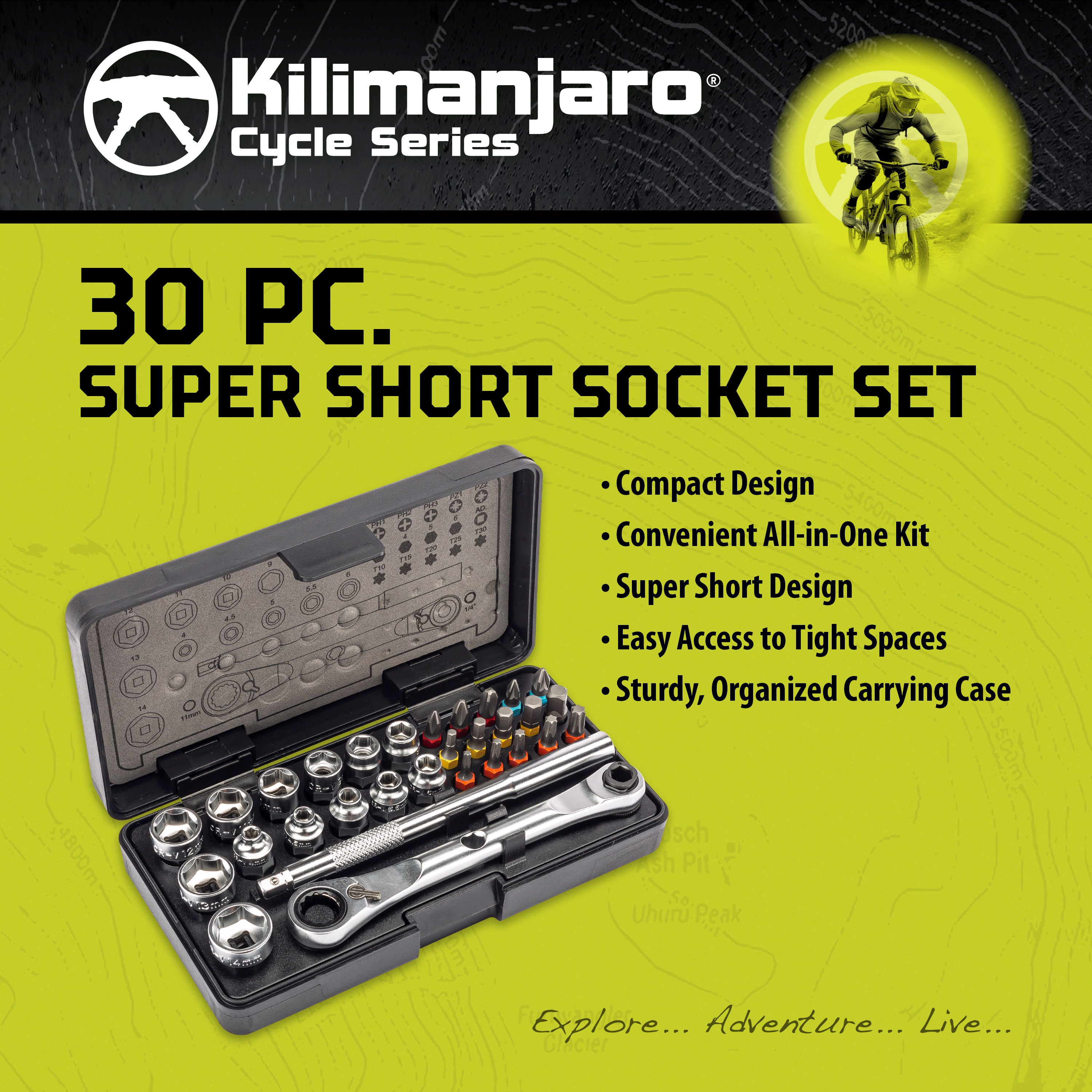 30 Piece Super Short Socket Set