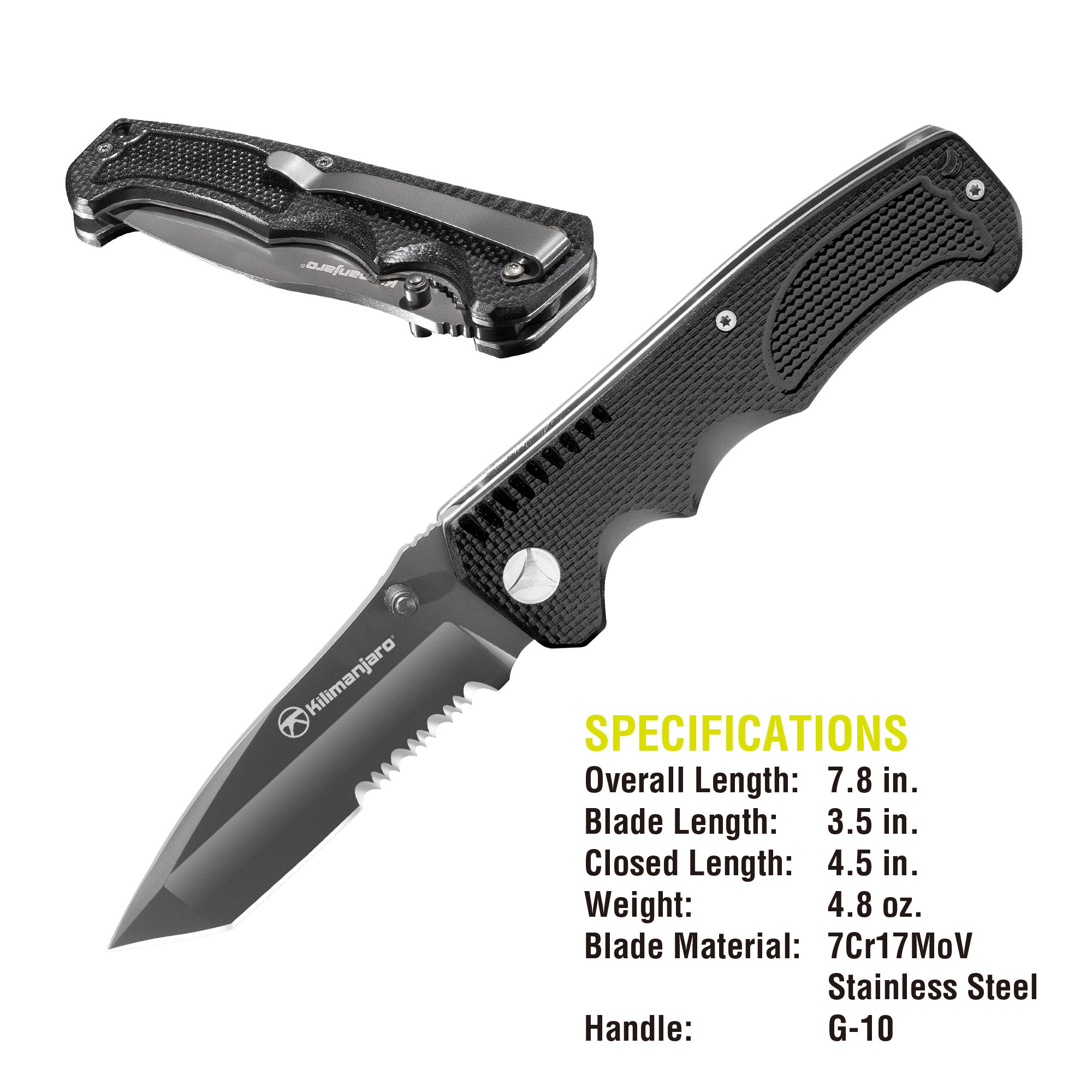 Annex 8 in. Folding Knife - Tanto Blade