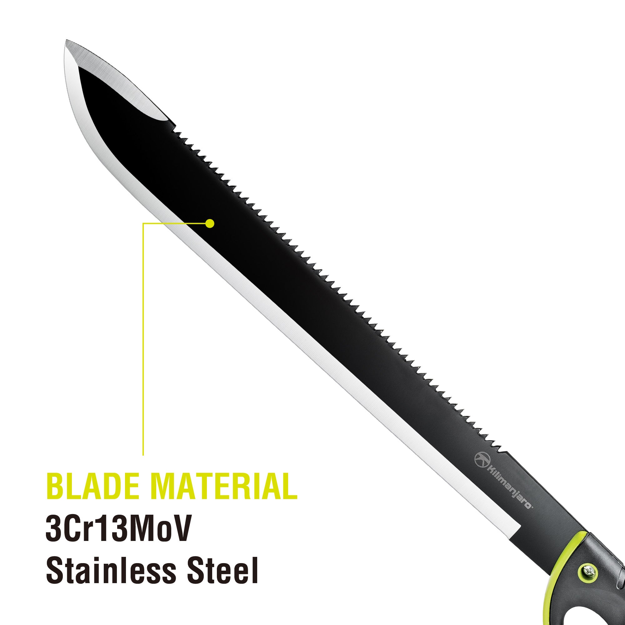 24 in. Machete - Serrated Back