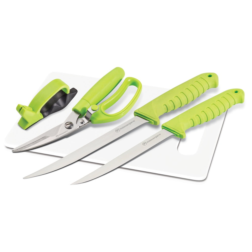 5 Piece Heavy Duty Fishing Knife & Tool Set