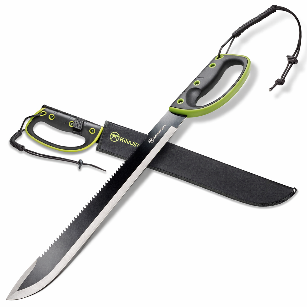 24 in. Machete - Serrated Back