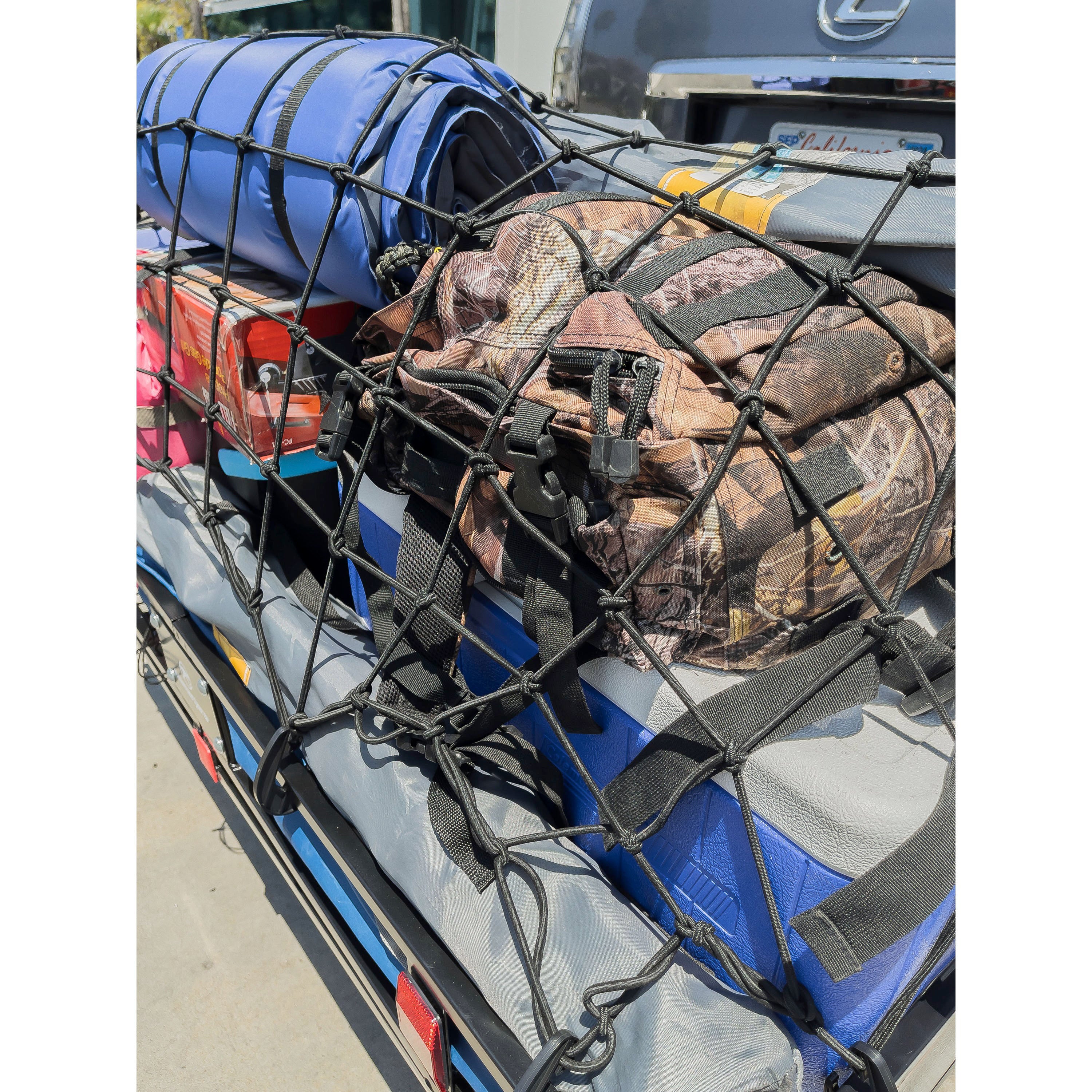 3 Feet x 5 Feet Cargo Net with 4 Piece Cam Buckle Set