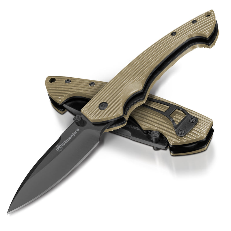 Firma 8 in. Folding Knife -  Black Satin Blade