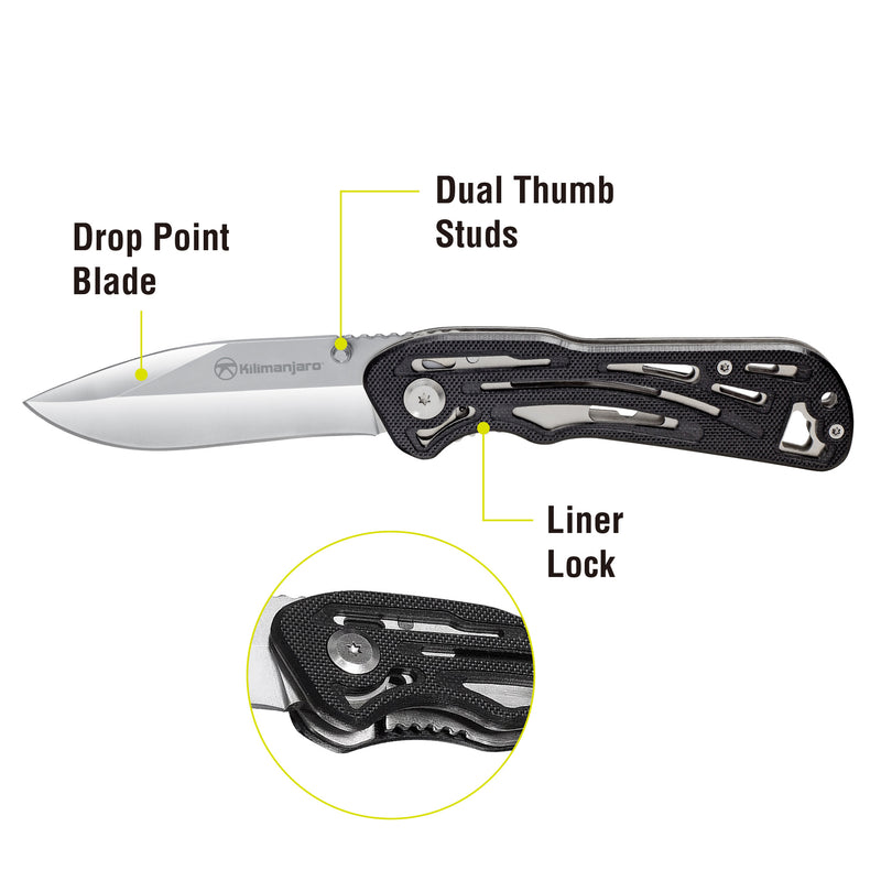 Caula 7-1/2 in. Folding Knife - Polished Blade