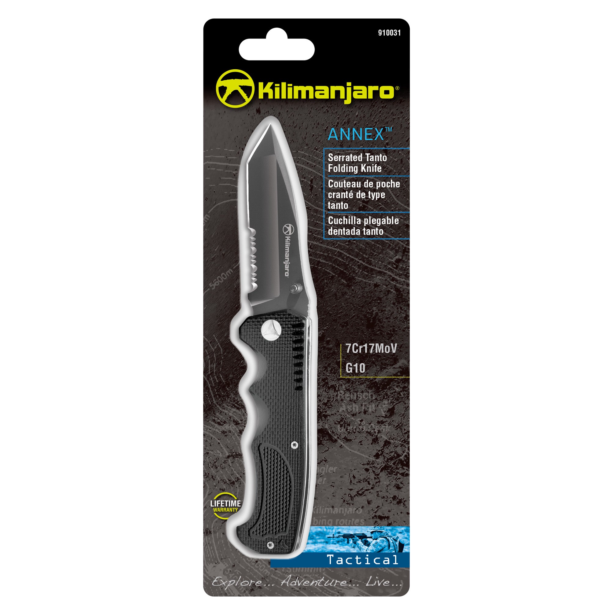 Annex 8 in. Folding Knife - Tanto Blade