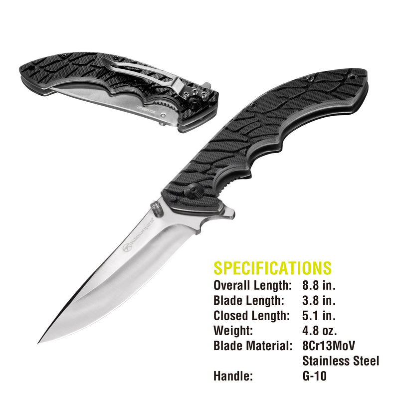 Makazi 8 in. Folding Knife - Polished Blade