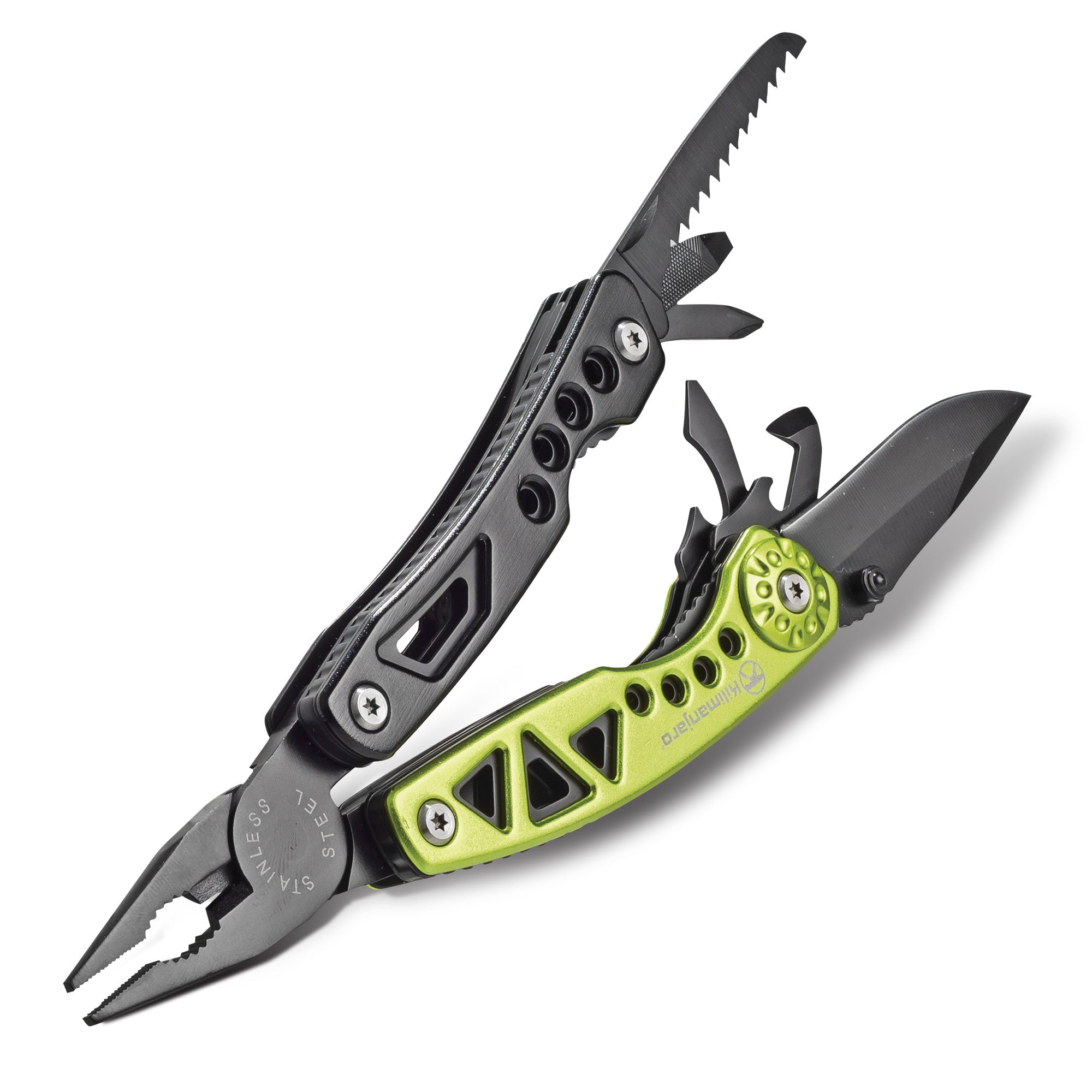 Kilimanjaro 910067 Rappel 11-in-1 Multi-Tool with Black Satin Tools