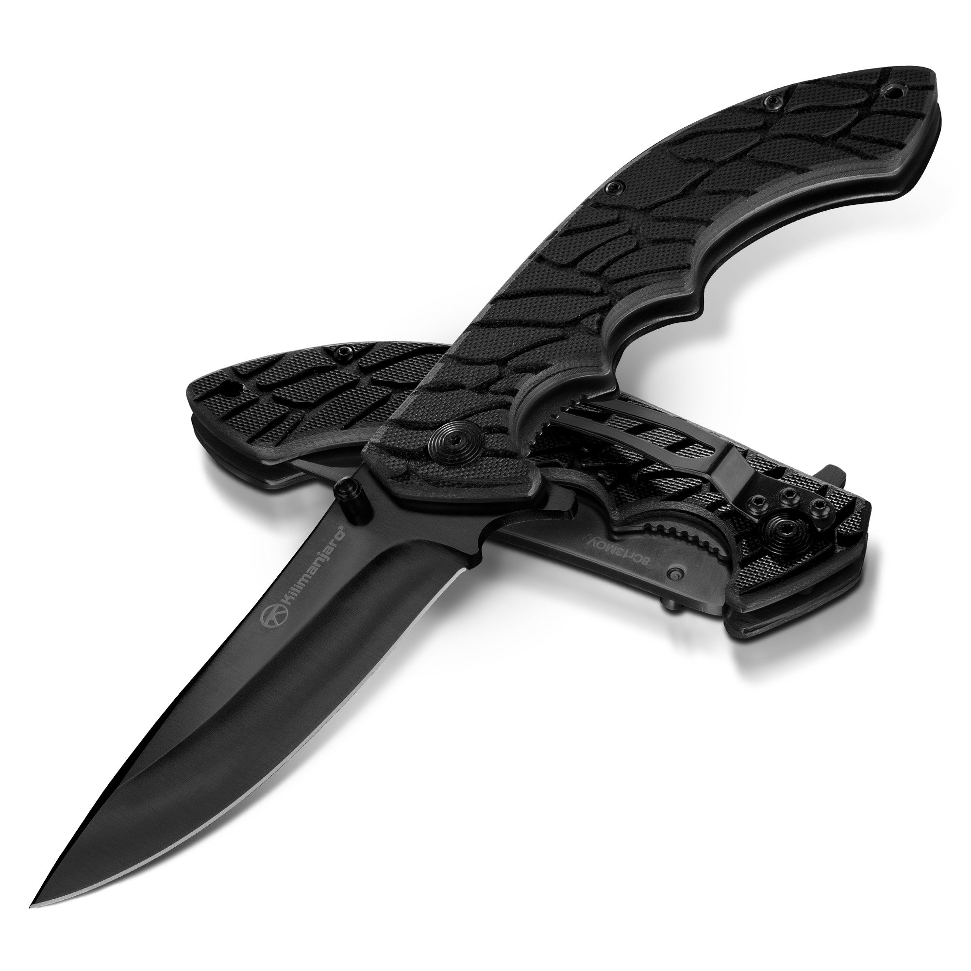 Makazi 8 in. Folding Knife - Black Satin Blade