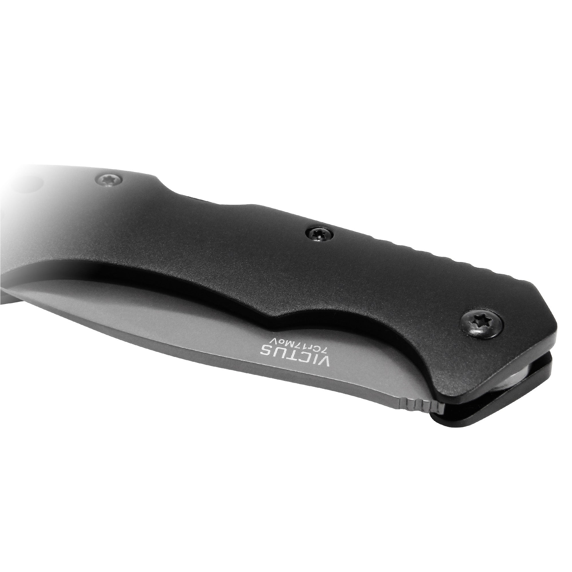 Victus 6 in. Folding Knife - Drop Point Blade - Black