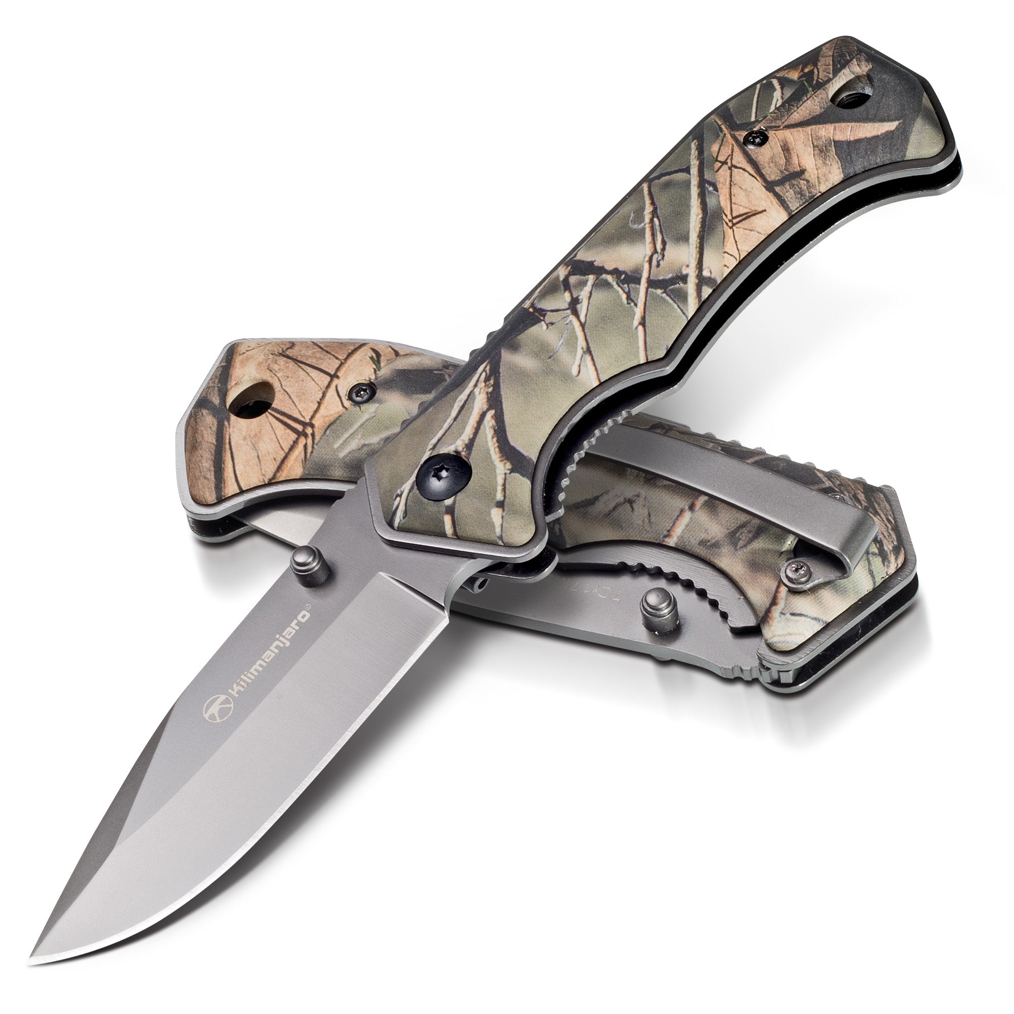 Victus 7 in. Folding Knife - Drop Point Blade - Camo